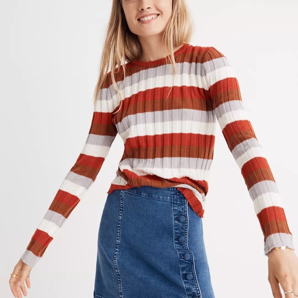Madewell Clarkwell Pullover in Stripe